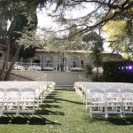 Kellogg House -lower level chair setup for wedding front view